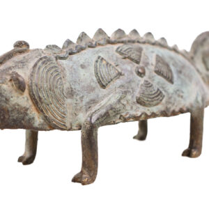 Chameleon Figure - Bronze - Bobo - Burkina Faso