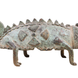 Chameleon Figure - Bronze - Bobo - Burkina Faso