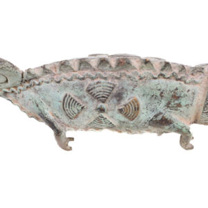 Chameleon Figure - Bronze - Bobo - Burkina Faso