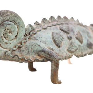 Chameleon Figure - Bronze - Bobo - Burkina Faso