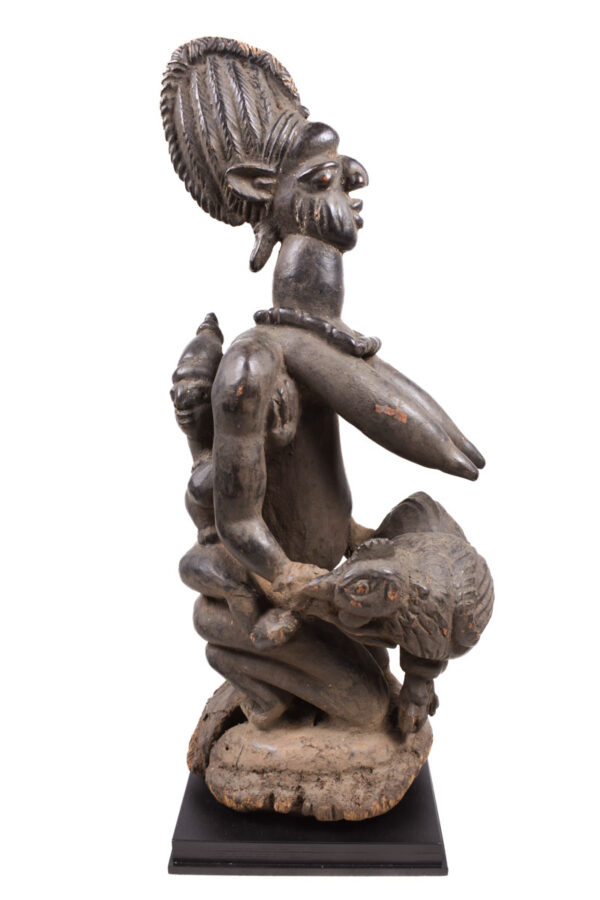 Maternity figure - Wood - Yoruba - Nigeria