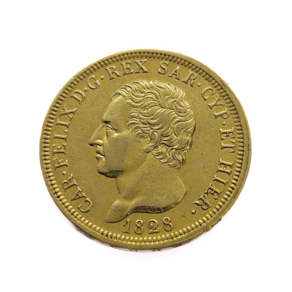 Italy, Sardinia 80 Lire 1828-L Carlo Felice