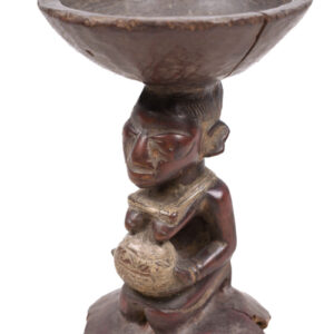 Divination bowl figure - Wood - Yoruba - Nigeria