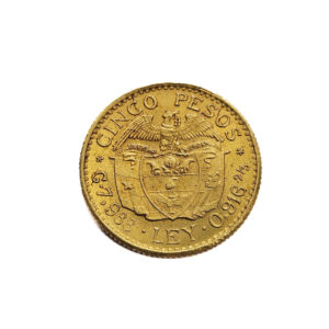 Colombia 5 Peso 1929 Simon Bolivar