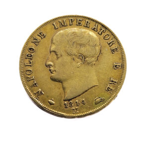 Italy 40 Lire 1814-M Napoleon