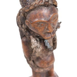 Figure - Wood, Leather, Rope - Bakongo Vili - Congo